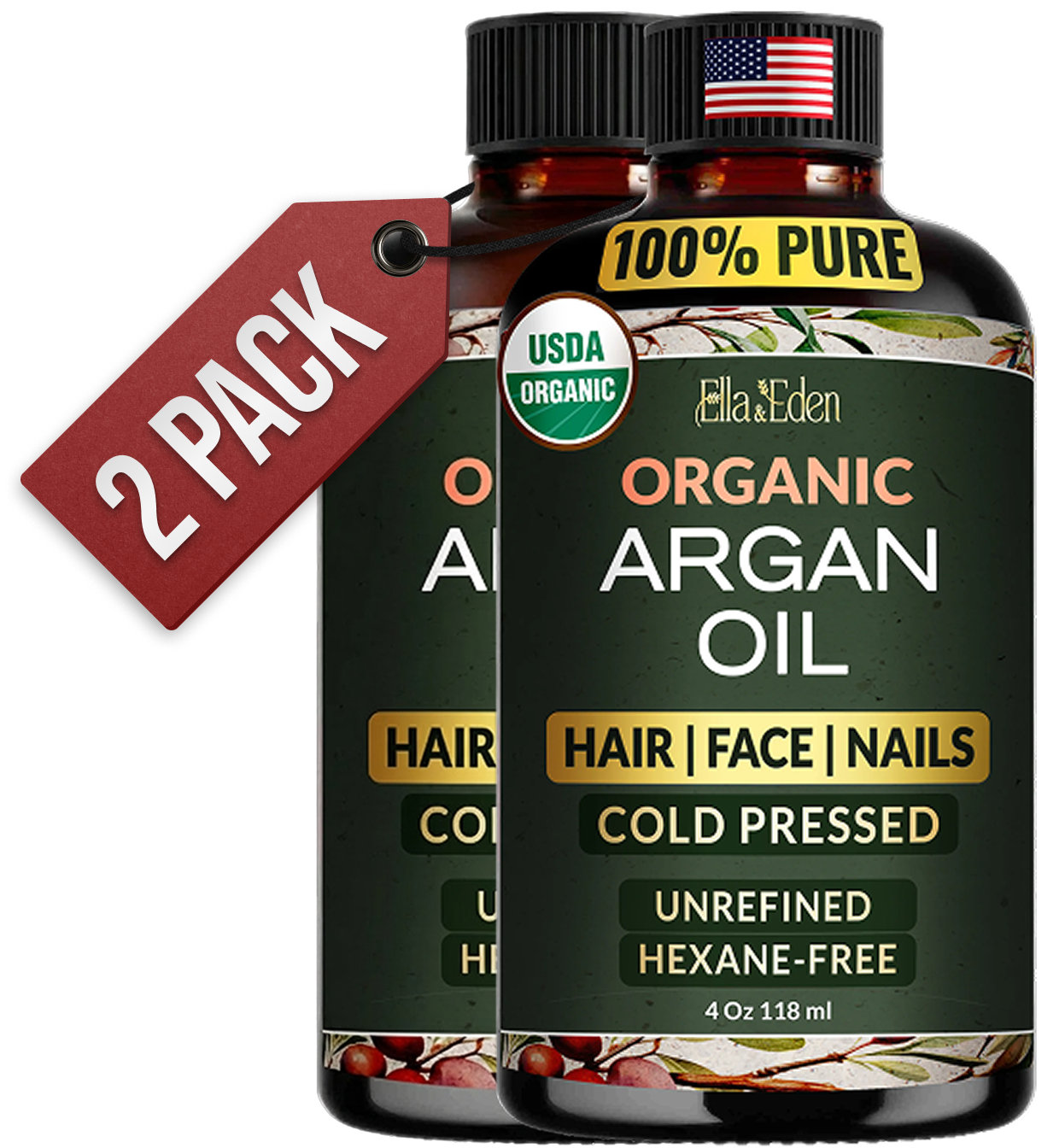 Pure Argan Oil 4oz, cold-pressed