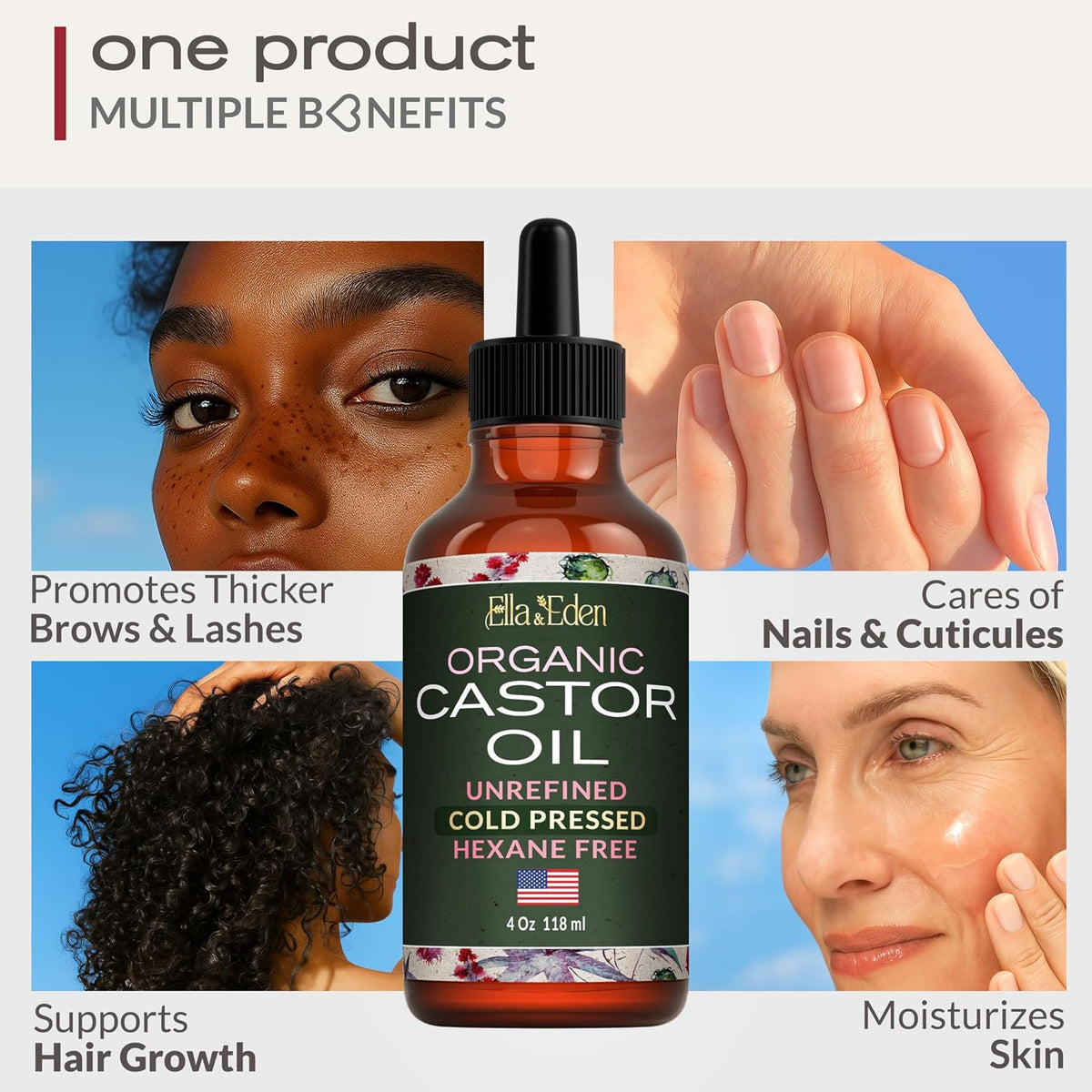 Ella & Eden Organic Castor Oil for Lashes & Brows – image 6