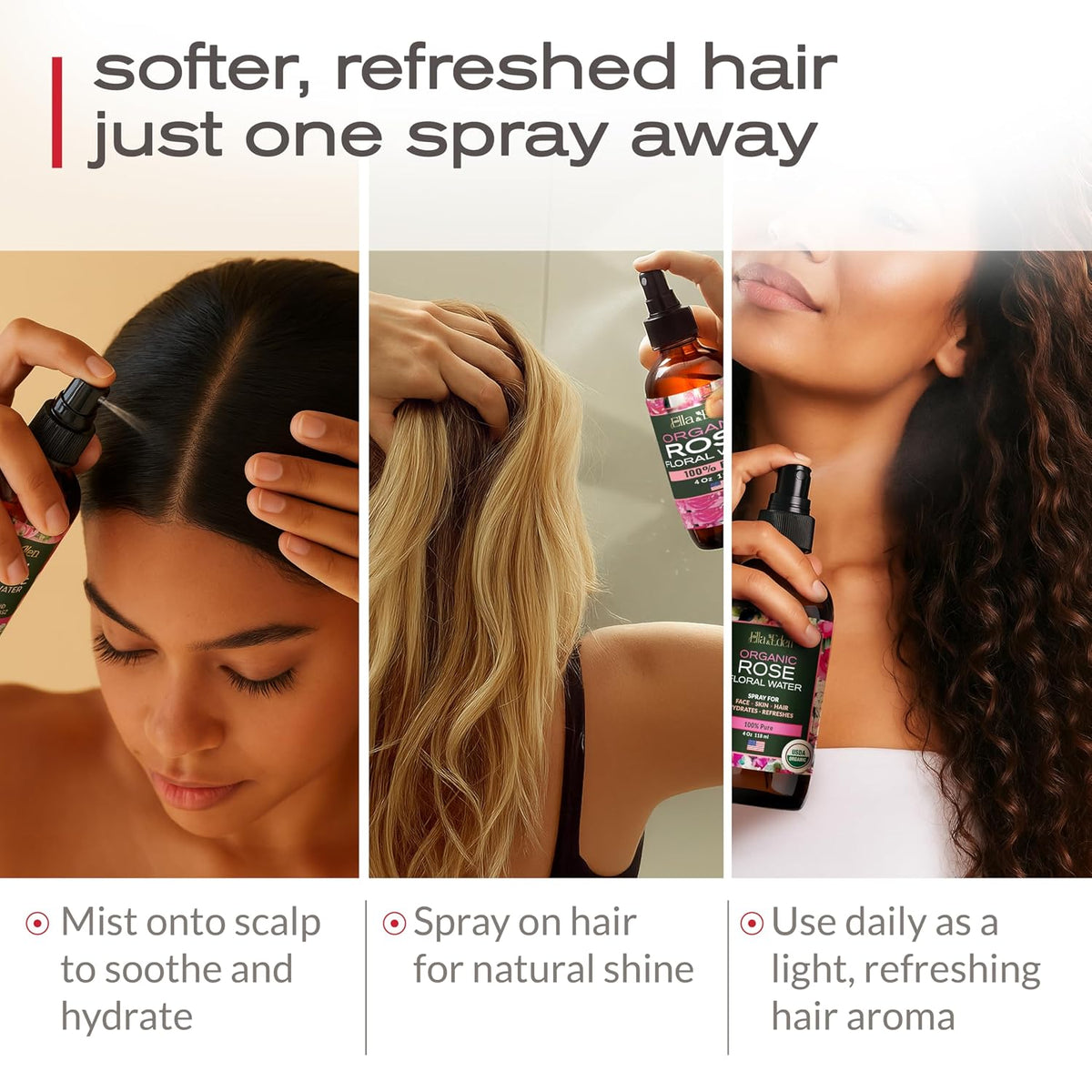 Ella & Eden Organic Rose Water Spray – image 5