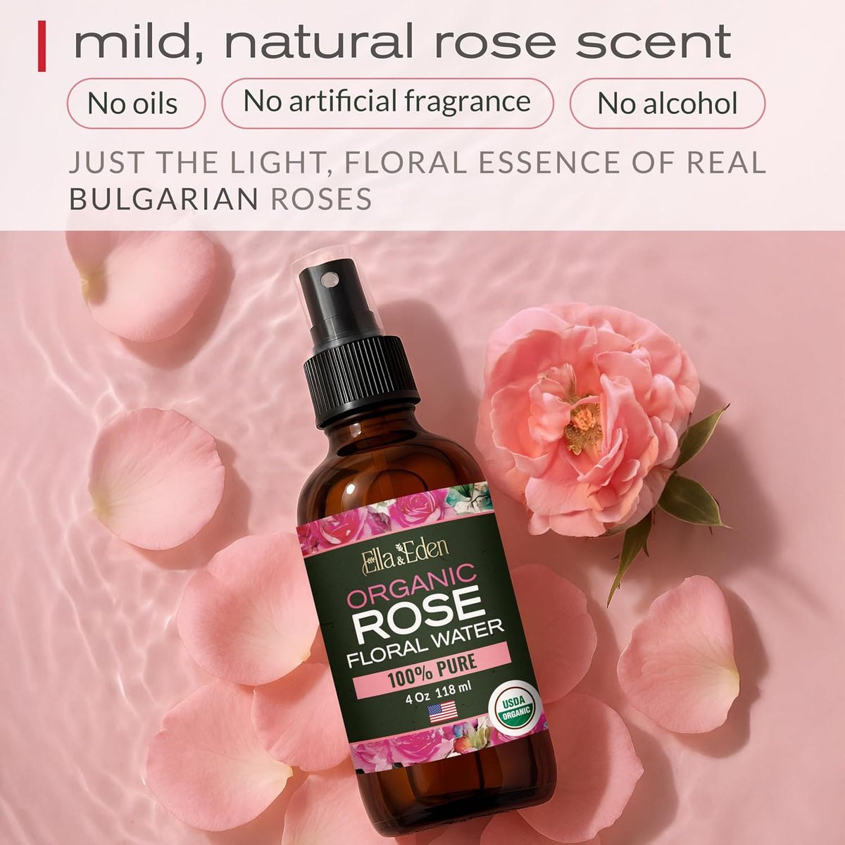 Ella & Eden Organic Rose Water Spray – image 7