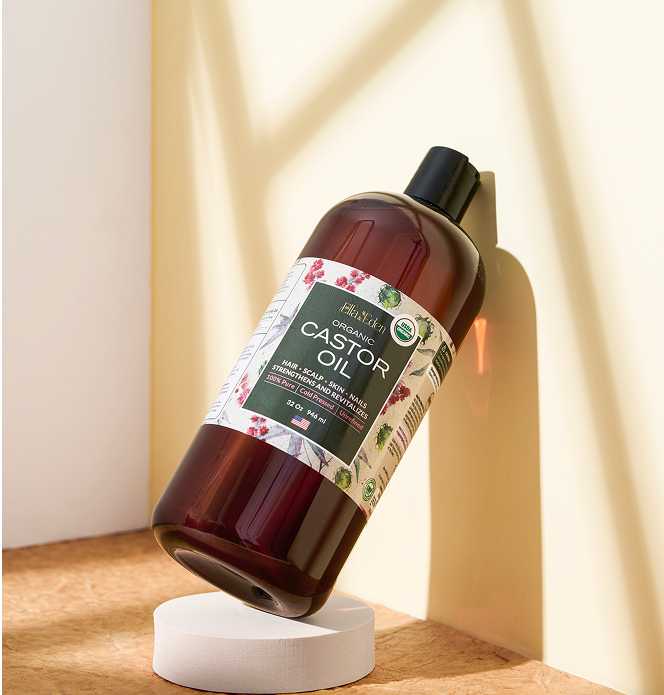 Pure Castor Oil 32oz, cold pressed