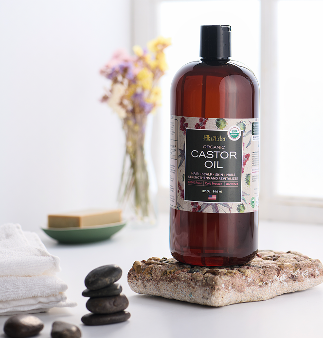 Pure Castor Oil 32oz, cold pressed