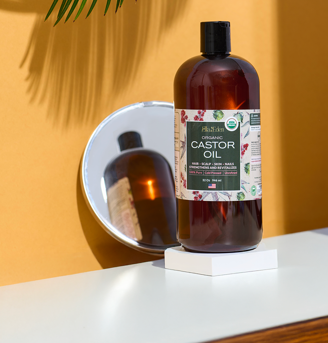 Pure Castor Oil 32oz, cold pressed