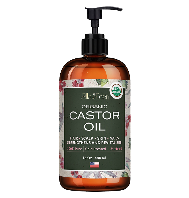Pure Castor Oil 16oz, cold-pressed