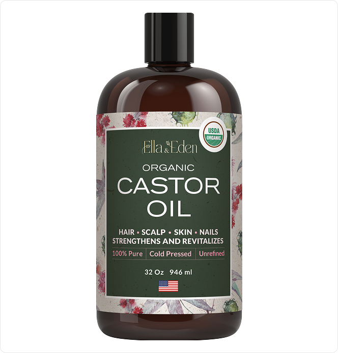 Pure Castor Oil 32oz, cold pressed