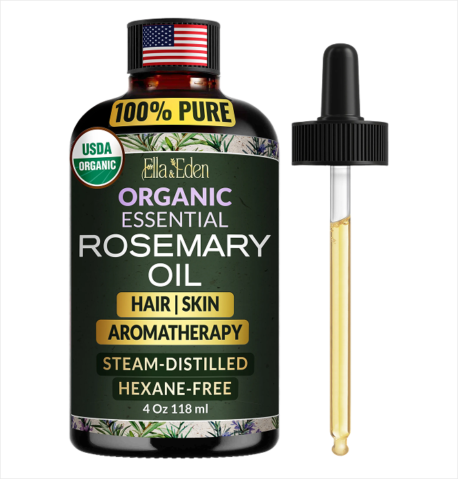 Pure Rosemary Oil 4oz, steam-distilled