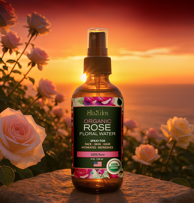 Organic Rose Water Spray 4 Fl Oz