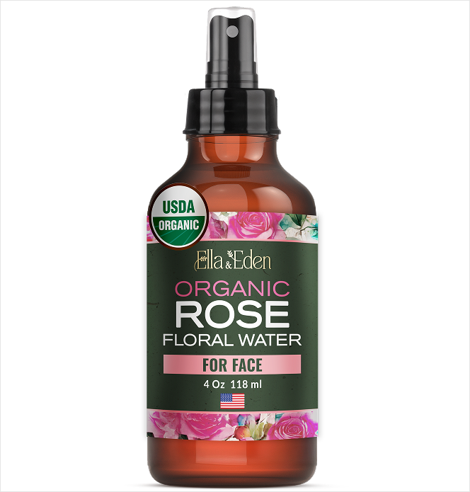 Organic Rose Water Spray 4 Fl Oz