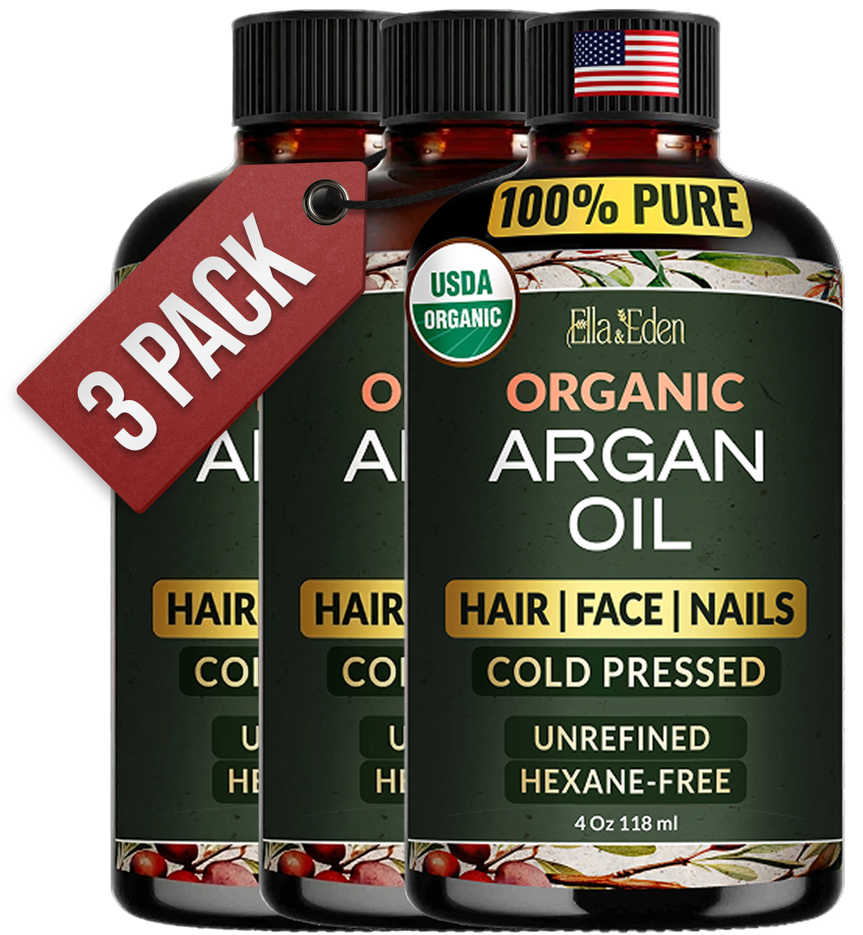 Pure Argan Oil 4oz, cold-pressed
