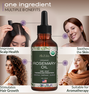 Pure Rosemary Oil 4oz, steam-distilled