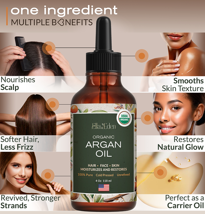Pure Argan Oil 4oz, cold-pressed