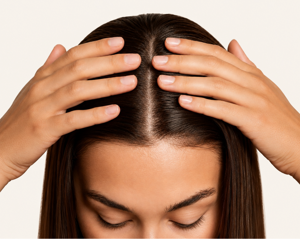 Those hairs stay in the resting phase for about three months before falling
