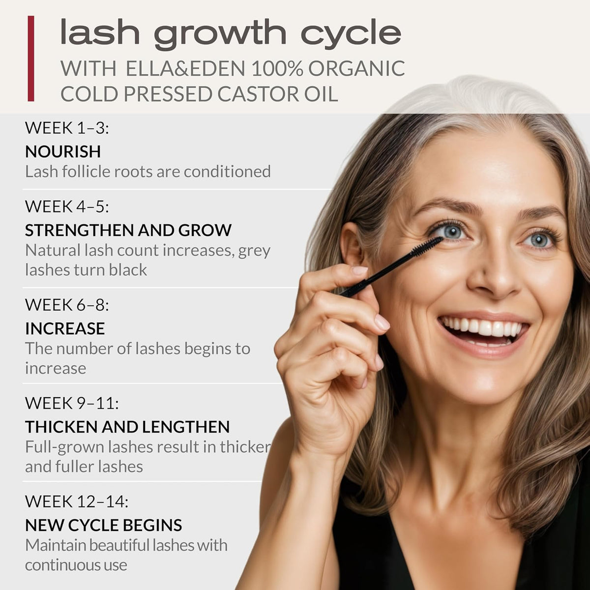 Ella & Eden Organic Castor Oil for Lashes & Brows – image 3