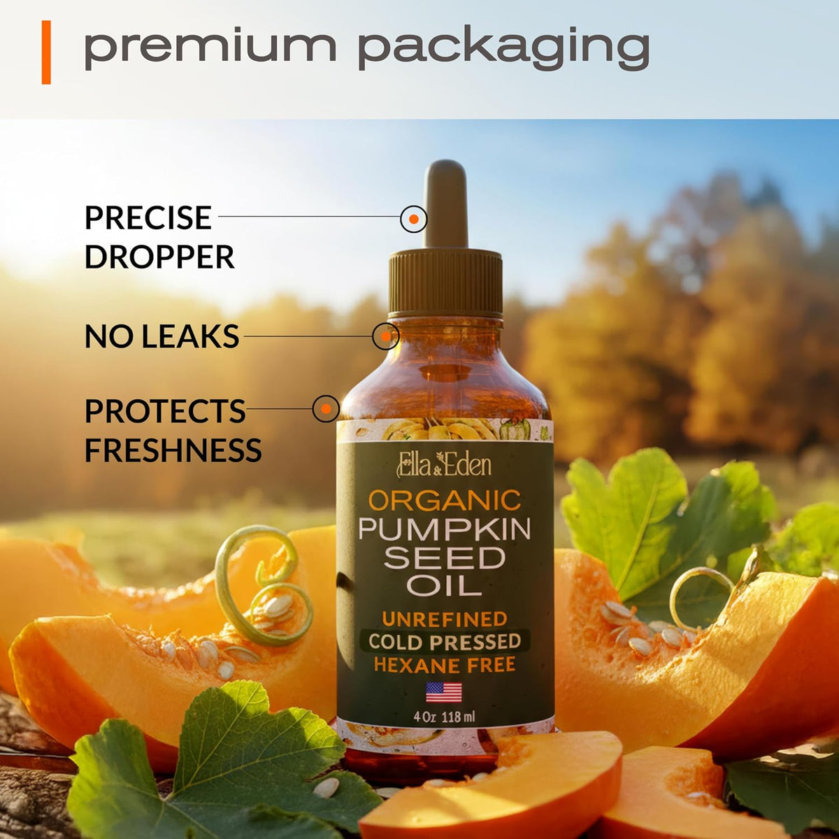Ella & Eden Organic Pumpkin Seed Oil – image 7