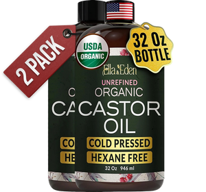 Pure Castor Oil 32oz, cold pressed - plastic bottle