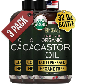 Pure Castor Oil 32oz, cold pressed - plastic bottle