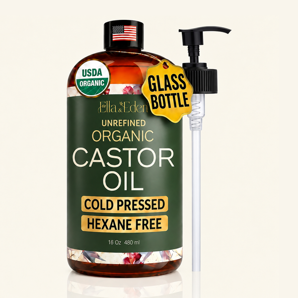 Organic Castor Oil – Cold-Pressed & Hexane-Free
