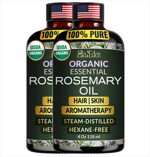 Hair Growth Oil with Rosemary, Castor, Peppermint & Biotin
