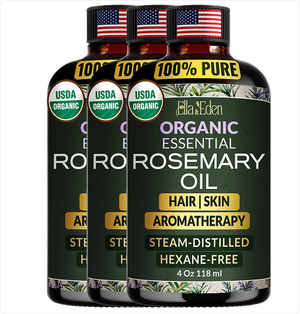 Hair Growth Oil with Rosemary, Castor, Peppermint & Biotin