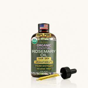 Organic Rosemary Oil - Pure, Steam-distilled, Hexane-Free