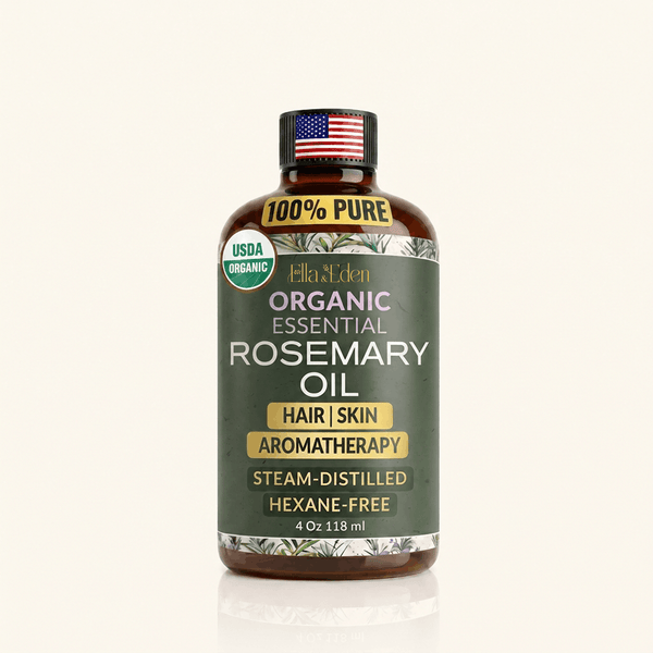 Organic Rosemary Oil - Pure, Steam-distilled, Hexane-Free