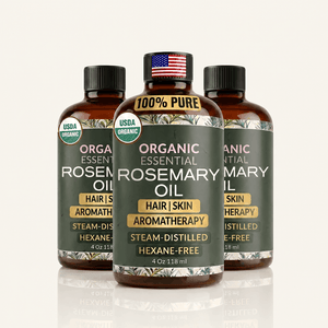 Organic Rosemary Oil - Pure, Steam-distilled, Hexane-Free