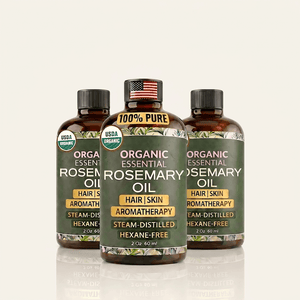 Organic Rosemary Oil - Pure, Steam-distilled, Hexane-Free