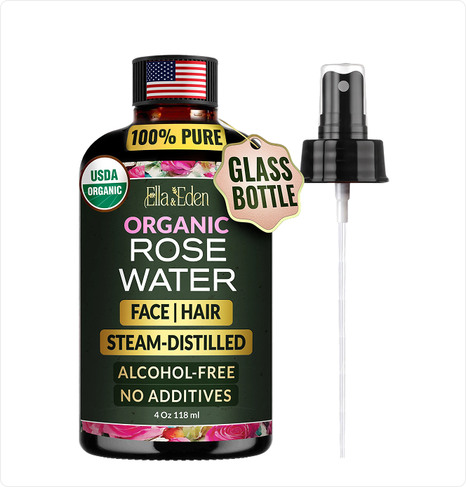 Organic Rose Water Spray 4 Fl Oz